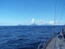 Statia and St Kitts in the distance