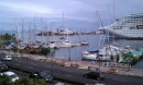 This is the town dock where many World Arc boats stayed in downtown Papeete