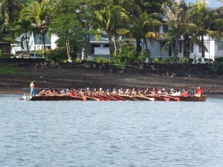40 man canoe, Apia, Samoa