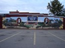 The first of many murals to ornate our small town of Carthage, NC, home of the Tyson buggy factory.