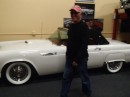 My brother Richard in front of a Thunderbird