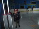 Ice skating : Kipton learning to skate.  Did a great job!