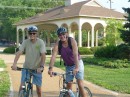 Biking the Katy trail in St. Louis with brother Patrick