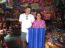 Maury & vendor in Santiago, Lake Atitlan
