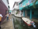 Bonaca (Guanaja Settlement)- the Venice of the Caribbean.  The canal at the government building marks the place where Hog & Sheen Cays grew together to form the present site of Bonaca.