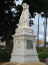 Statue of Empress Josephine in Place de la Savanne in Fort-de-France.  Josephine was born in Martinique. "The figure was beheaded in September of 1991 during a period when the islanders were protesting either Martinique