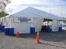 Caribbean 1500 tent at Bluewater Yachting Center.  Here
