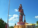 Idol at ashram in Trinidad