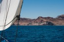 Sailing south of Canderlos headed for Agua Verde