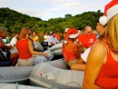 St Maarten Christmas dinghy raft up