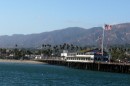 The pier at Santa Barbara  -  nice views of the beach.