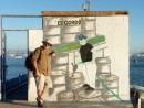 Gord became know as El Gordo after we saw the name of the local fuel guy painted on a wall on the pier.