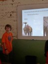 Glen giving a talk on Alaska at his Mexican middle school.