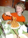 Glen loves pasta!
