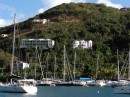 Sopers Hole, Tortola where the other Farr owners hang out and where we cleared customs January 12th.