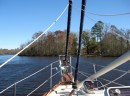 The Pasquotank River led us from the end of the canal at South Mills Lock to Elizabeth City.