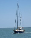 Between Vero Beach and Stuart, FL, we cross wakes with friends Brad and Mary aboard Windsong whom we haven
