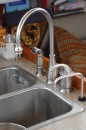 and the new faucet!!