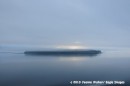 Sunrise entering Glacier Bay