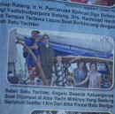 Newspaper clipping from Central Bangka when the police came on our boat for some tea. We would often see our faces in the local paper but never could figure out what they were writing. Probably for the better.
