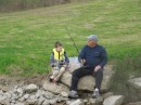 Grampa gives some fishing advice.