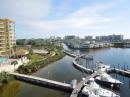 Another from the Top of the Mast: This is looking past the marina to the canals and houses dug at the end of the harbor.