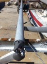The spinnaker pole with new end installed.