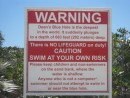 Warning Sign at Dean