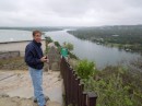 Jack at the overlook at Mount Bonnell.