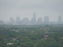 Downtown Austin in the mist from Mount Bonnell.