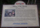 Freedom Trail plaque explaining about the 