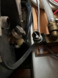Re-connecting hot water heater