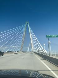 The beautiful Arthur Ravenel Jr. Bridge: A very interesting bridge connecting downtown Charleston with Mt. Pleasant 