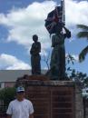 Loyalist Memorial  Sculpture Garden: Lifesize figures of two girls- one holding a conch shell, an important Bahamian symbol and the other holding a Union Jack. The figures represent a new beginning in the Bahamas for thousands of Loyalists of the American Revolution in 1783.