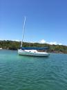 Bahamian style sail boat: The Alburys