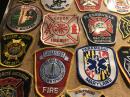The Brotherhood of Firefighters : The  firehouse museum had an extensive display of colorful patches collected from  fire stations around the country. 