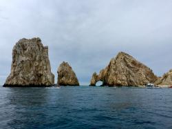 The Cabo arch as we enter the harbor