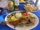 fried whole fish, at Manzanillo