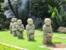 Buddhist garden gnomes at Boat Lagoon Resort
