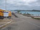Ferry dock with Horn Island in background, where we anchored