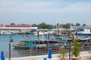 Kudat boat yard in the distance
