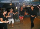 Us having a go at the Greek dancing