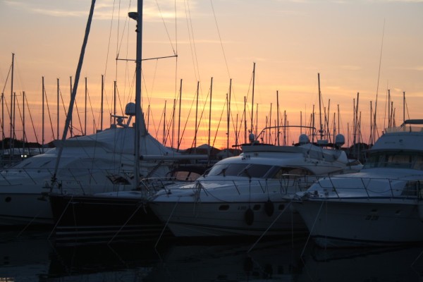 Sunset from the Marina Dalmatia