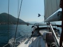 Heading out into the Adriatic and bound for Greece