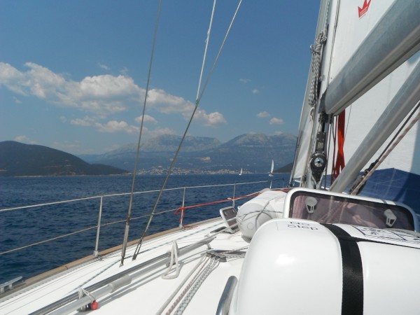 Sailing towards Montenegro