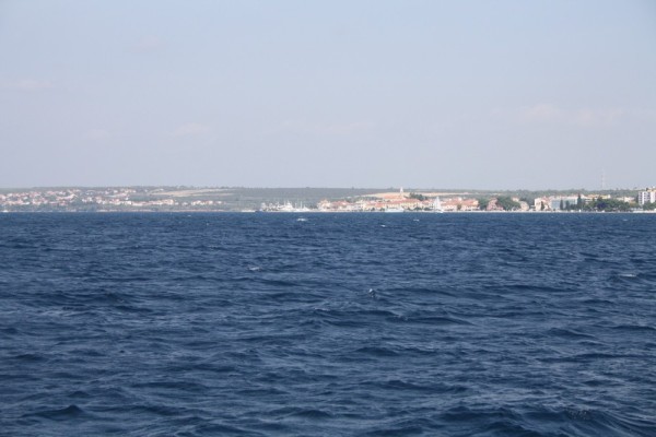 Heading north past Zadar