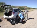 Fixing flat #1, the spare went flat 10 minutes later!
