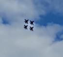 Blue Angels flying over our boat near Jacksonville, FL