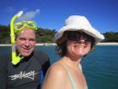 Simon and Carolyn at Whitehaven Beach