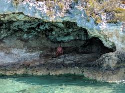 Cave, Hawksbill Cay